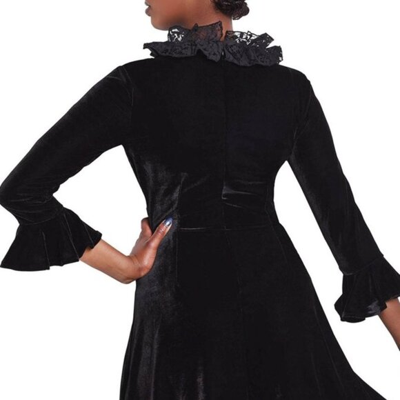 Killstar Black Mini Dress with Ruffle Details - Picture 3 of 7